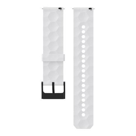 Strap-it® Strap-it Polar Ignite 2 silicone hexa band (wit)