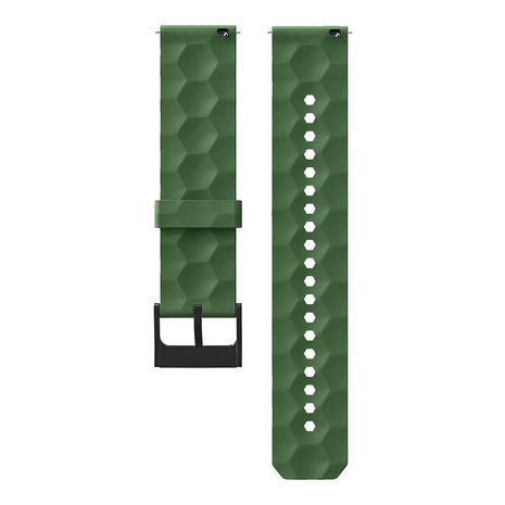Strap-it® Strap-it Polar Ignite 3 silicone hexa band (legergroen)