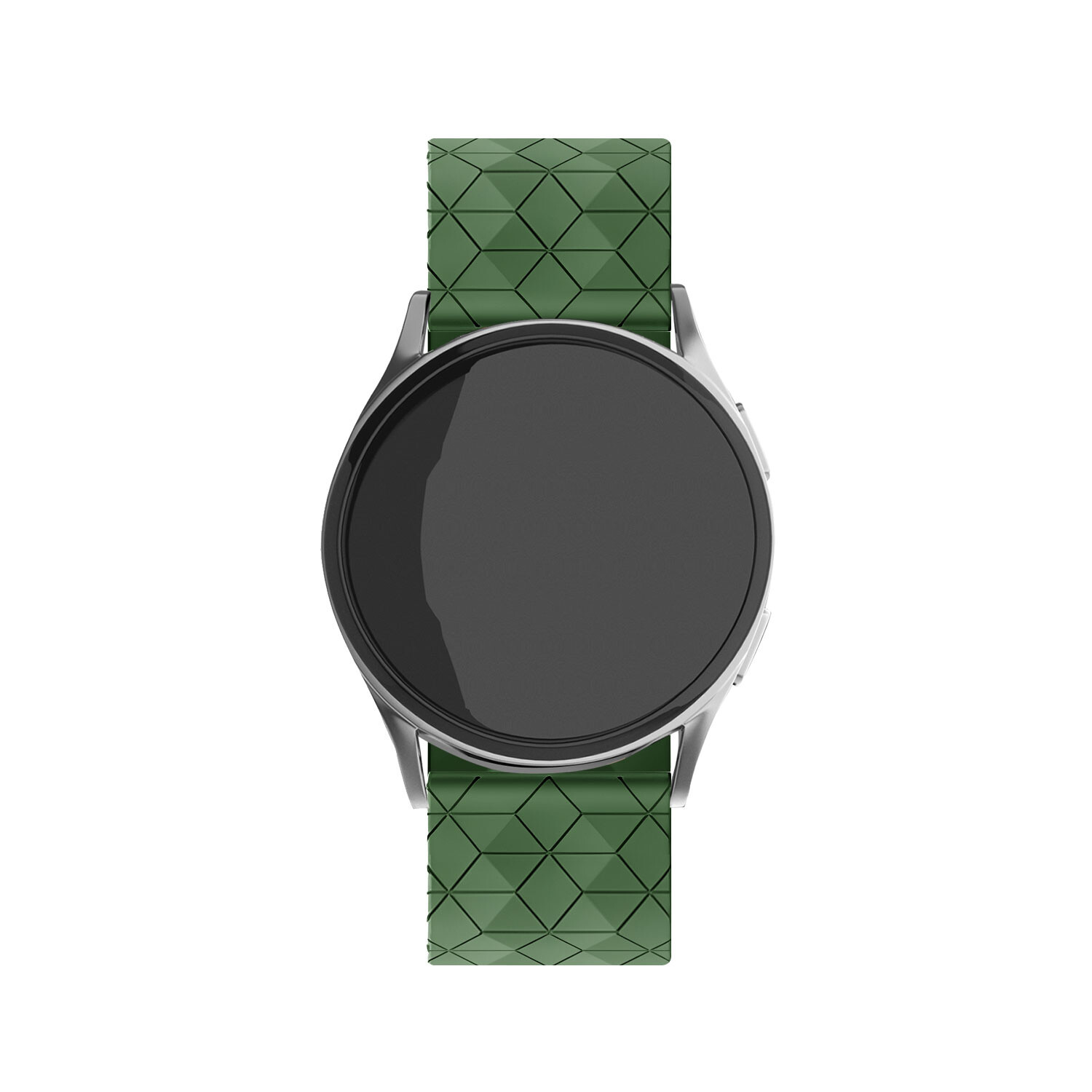 Samsung Galaxy Watch 46mm silicone hexa band legergroen Smartwatchbanden