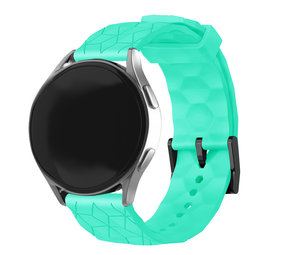 Strap-it® Samsung Gear Sport silicone hexa band (aqua)