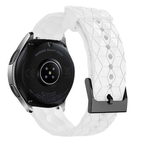 Strap-it® Strap-it Xiaomi Mi Watch silicone hexa band (wit)