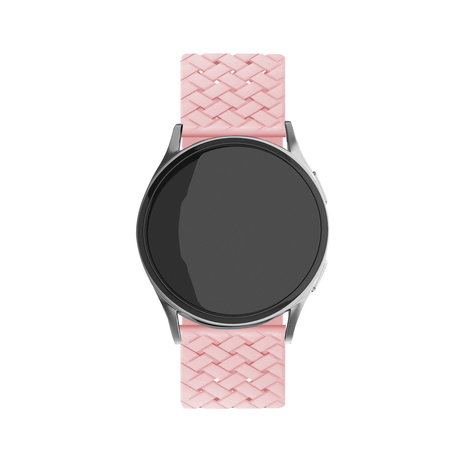 Strap-it® Strap-it Polar Pacer gevlochten siliconen bandje (roze)