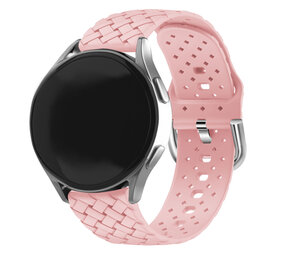 Strap-it® Polar Unite gevlochten siliconen bandje (roze)
