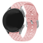 Strap-it® Strap-it Samsung Galaxy Watch 3 41mm gevlochten siliconen bandje (roze)