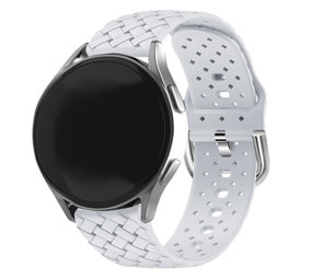 Strap-it® Samsung Gear Sport gevlochten siliconen bandje (grijs)