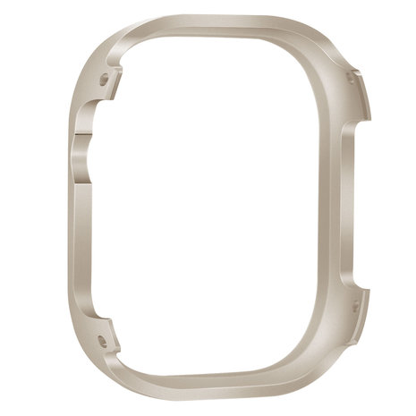 Strap-it® Strap-it Apple Watch Ultra metalen case (sterrenlicht)