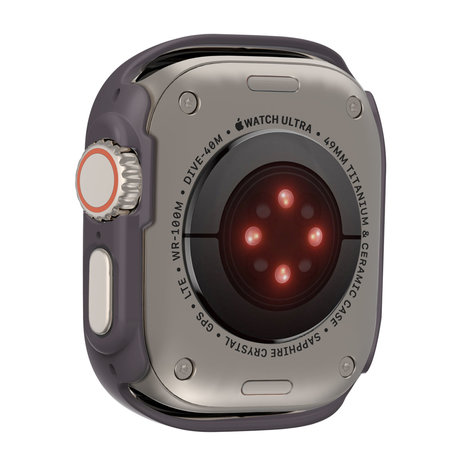 Strap-it® Strap-it Apple Watch Ultra hard case met glas (donkergrijs) Strap-it® Strap-it Apple Watch Ultra hard case met glas (donkergrijs)