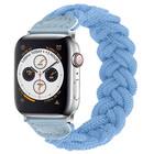 Strap-it® Strap-it Apple Watch Twisted gevlochten bandje (lichtblauw)
