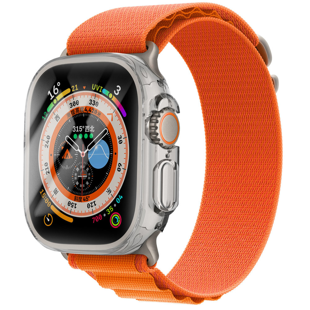 Strap-it® Strap-it Apple Watch Ultra TPU case (transparant)