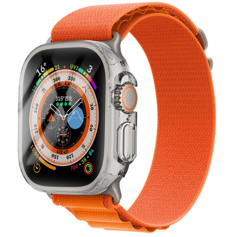 Strap-it® Strap-it Apple Watch Ultra TPU case (transparant)