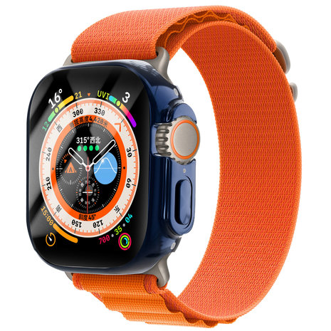 Strap-it® Strap-it Apple Watch Ultra TPU case (donkerblauw)