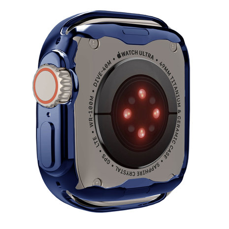 Strap-it® Strap-it Apple Watch Ultra TPU case (donkerblauw)