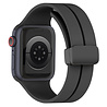 Strap-it® Strap-it Apple Watch magnetisch D-Buckle bandje (zwart) Strap-it® Strap-it Apple Watch magnetisch D-Buckle bandje (zwart)