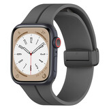 Strap-it® Apple Watch magnetisch D-Buckle bandje (donkergrijs)