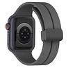 Strap-it® Strap-it Apple Watch magnetisch d-buckle bandje (donkergrijs) Strap-it® Strap-it Apple Watch magnetisch d-buckle bandje (donkergrijs)