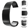 Strap-it® Strap-it Amazfit GTR 3 (Pro) luxe metalen mesh bandje (zwart) Strap-it® Strap-it Amazfit GTR 3 (Pro) luxe metalen mesh bandje (zwart)