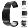 Strap-it® Strap-it Huawei Watch GT 3 Pro 46mm luxe metalen mesh bandje (zwart) Strap-it® Strap-it Huawei Watch GT 3 Pro 46mm luxe metalen mesh bandje (zwart)