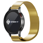 Strap-it® Strap-it Xiaomi Watch S1 luxe metalen mesh bandje (goud)