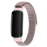 Strap-it® Fitbit Inspire 3 nylon bandje (pink sand)
