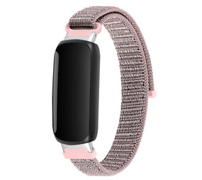 Strap-it® Fitbit Inspire 3 nylon bandje (pink sand)