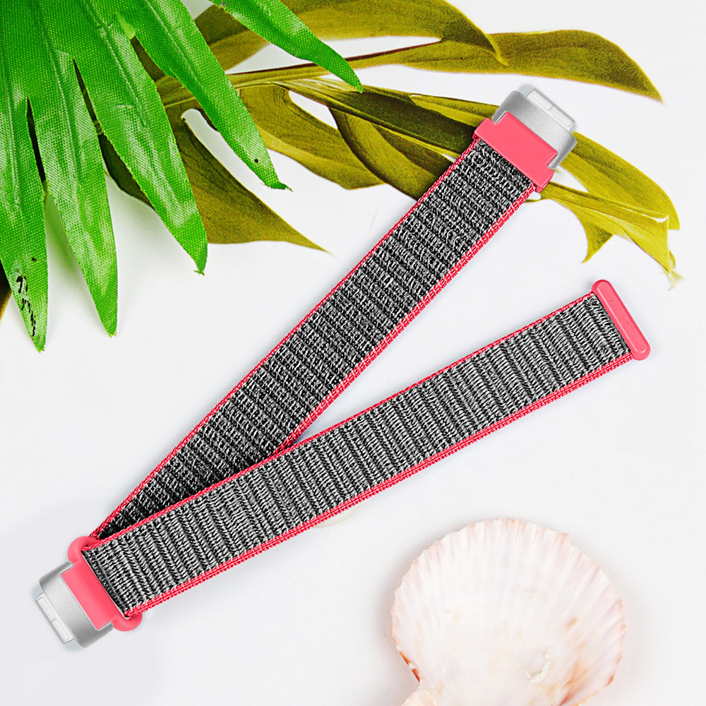 Strap-it® Strap-it Fitbit Inspire 3 nylon bandje (flash pink)