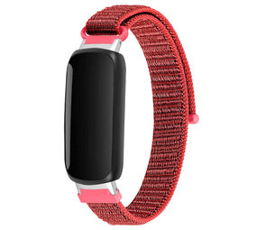 Strap-it® Fitbit Inspire 3 nylon bandje (rood) Strap-it® Fitbit Inspire 3 nylon bandje (rood)