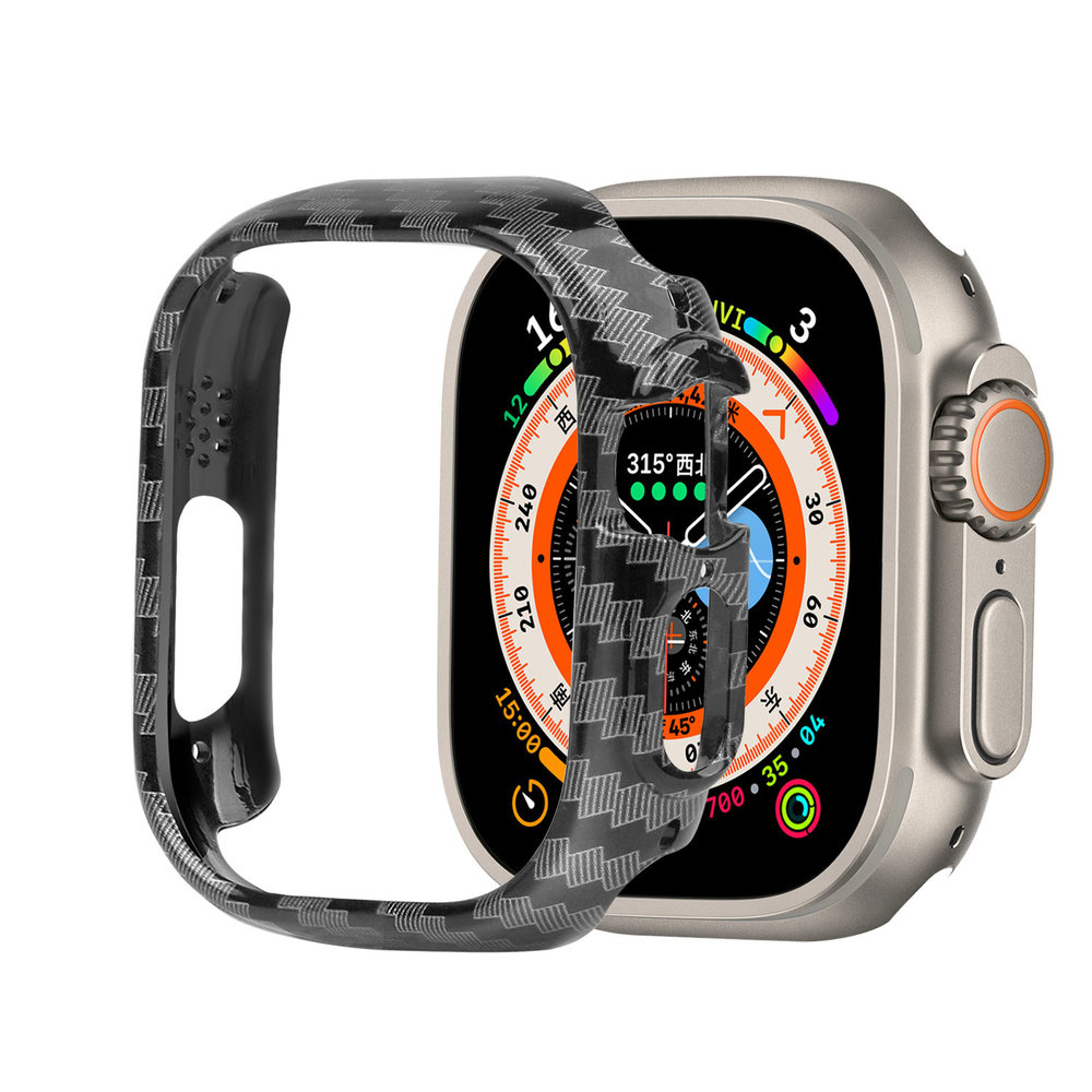 Strap-it® Strap-it Apple Watch Ultra PC hard case 49mm (carbon fibre) Strap-it® Strap-it Apple Watch Ultra PC hard case 49mm (carbon fibre)