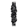 Strap-it® Strap-it Fitbit Versa scrunchie bandje (zwart mix) Strap-it® Strap-it Fitbit Versa scrunchie bandje (zwart mix)