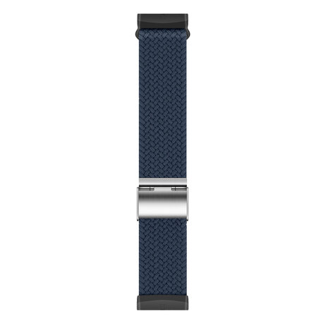 Strap-it® Strap-it Fitbit Versa 3 verstelbaar gevlochten bandje (donkerblauw)