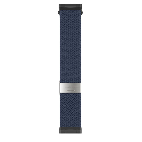 Strap-it® Strap-it Fitbit Versa 3 verstelbaar gevlochten bandje (donkerblauw)