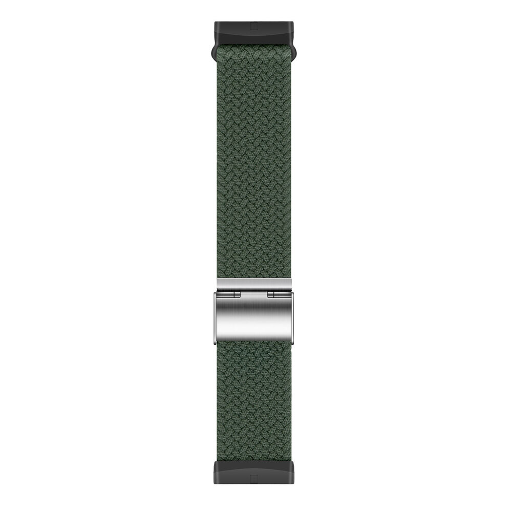 Strap-it® Strap-it Fitbit Sense verstelbaar gevlochten bandje (olijfgroen) Strap-it® Strap-it Fitbit Sense verstelbaar gevlochten bandje (olijfgroen)