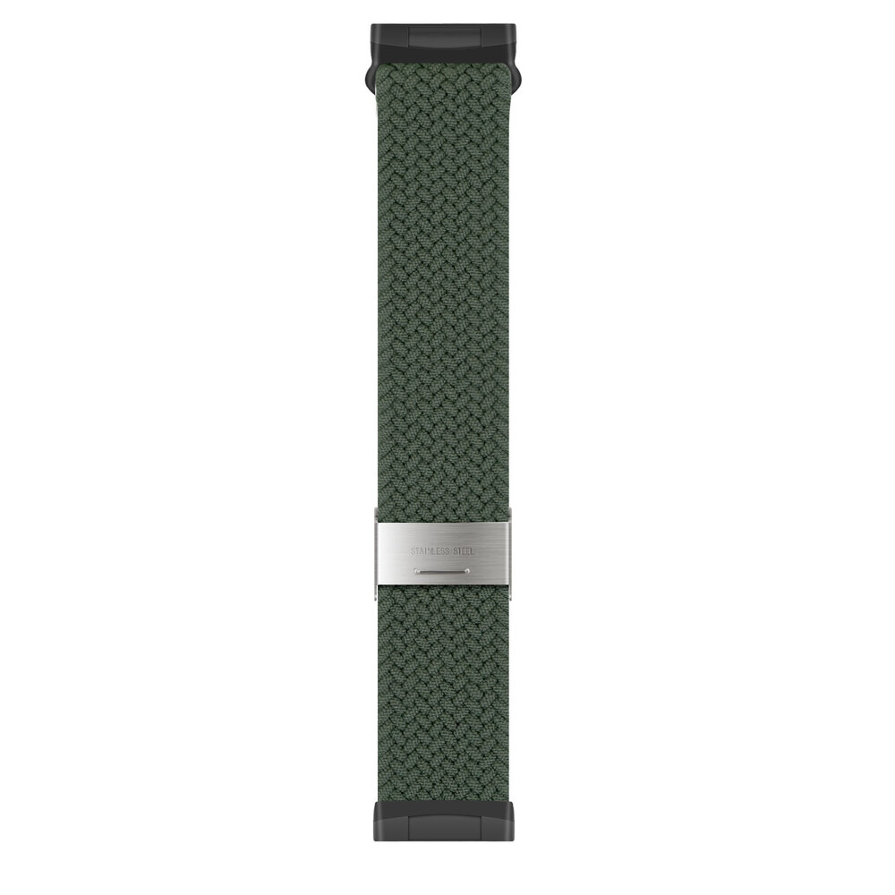 Strap-it® Strap-it Fitbit Sense verstelbaar gevlochten bandje (olijfgroen) Strap-it® Strap-it Fitbit Sense verstelbaar gevlochten bandje (olijfgroen)