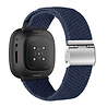 Strap-it® Strap-it Fitbit Sense verstelbaar gevlochten bandje (donkerblauw) Strap-it® Strap-it Fitbit Sense verstelbaar gevlochten bandje (donkerblauw)