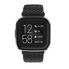 Strap-it® Strap-it Fitbit Sense verstelbaar gevlochten bandje (zwart) Strap-it® Strap-it Fitbit Sense verstelbaar gevlochten bandje (zwart)
