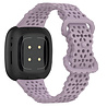 Strap-it® Strap-it Fitbit Versa 4 siliconen bandje met patroon (lichtpaars) Strap-it® Strap-it Fitbit Versa 4 siliconen bandje met patroon (lichtpaars)