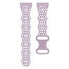 Strap-it® Strap-it Fitbit Versa 4 siliconen bandje met patroon (lichtpaars) Strap-it® Strap-it Fitbit Versa 4 siliconen bandje met patroon (lichtpaars)