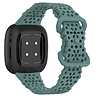 Strap-it® Strap-it Fitbit Versa 4 siliconen bandje met patroon (groen) Strap-it® Strap-it Fitbit Versa 4 siliconen bandje met patroon (groen)