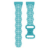 Strap-it® Strap-it Fitbit Versa 4 siliconen bandje met patroon (aqua) Strap-it® Strap-it Fitbit Versa 4 siliconen bandje met patroon (aqua)