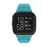 Strap-it® Strap-it Fitbit Versa 4 siliconen bandje met patroon (aqua) Strap-it® Strap-it Fitbit Versa 4 siliconen bandje met patroon (aqua)