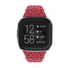 Strap-it® Strap-it Fitbit Versa 4 siliconen bandje met patroon (rood) Strap-it® Strap-it Fitbit Versa 4 siliconen bandje met patroon (rood)