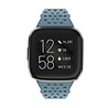Strap-it® Strap-it Fitbit Versa 4 siliconen bandje met patroon (grijsblauw) Strap-it® Strap-it Fitbit Versa 4 siliconen bandje met patroon (grijsblauw)