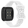 Strap-it® Strap-it Fitbit Versa 4 siliconen bandje met patroon (wit) Strap-it® Strap-it Fitbit Versa 4 siliconen bandje met patroon (wit)