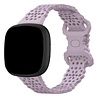 Strap-it® Strap-it Fitbit Sense 2 siliconen bandje met patroon (lichtpaars) Strap-it® Strap-it Fitbit Sense 2 siliconen bandje met patroon (lichtpaars)