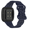 Strap-it® Strap-it Fitbit Sense 2 siliconen bandje met patroon (donkerblauw) Strap-it® Strap-it Fitbit Sense 2 siliconen bandje met patroon (donkerblauw)