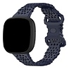Strap-it® Strap-it Fitbit Sense 2 siliconen bandje met patroon (donkerblauw) Strap-it® Strap-it Fitbit Sense 2 siliconen bandje met patroon (donkerblauw)