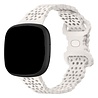 Strap-it® Strap-it Fitbit Sense 2 siliconen bandje met patroon (zand roze) Strap-it® Strap-it Fitbit Sense 2 siliconen bandje met patroon (zand roze)