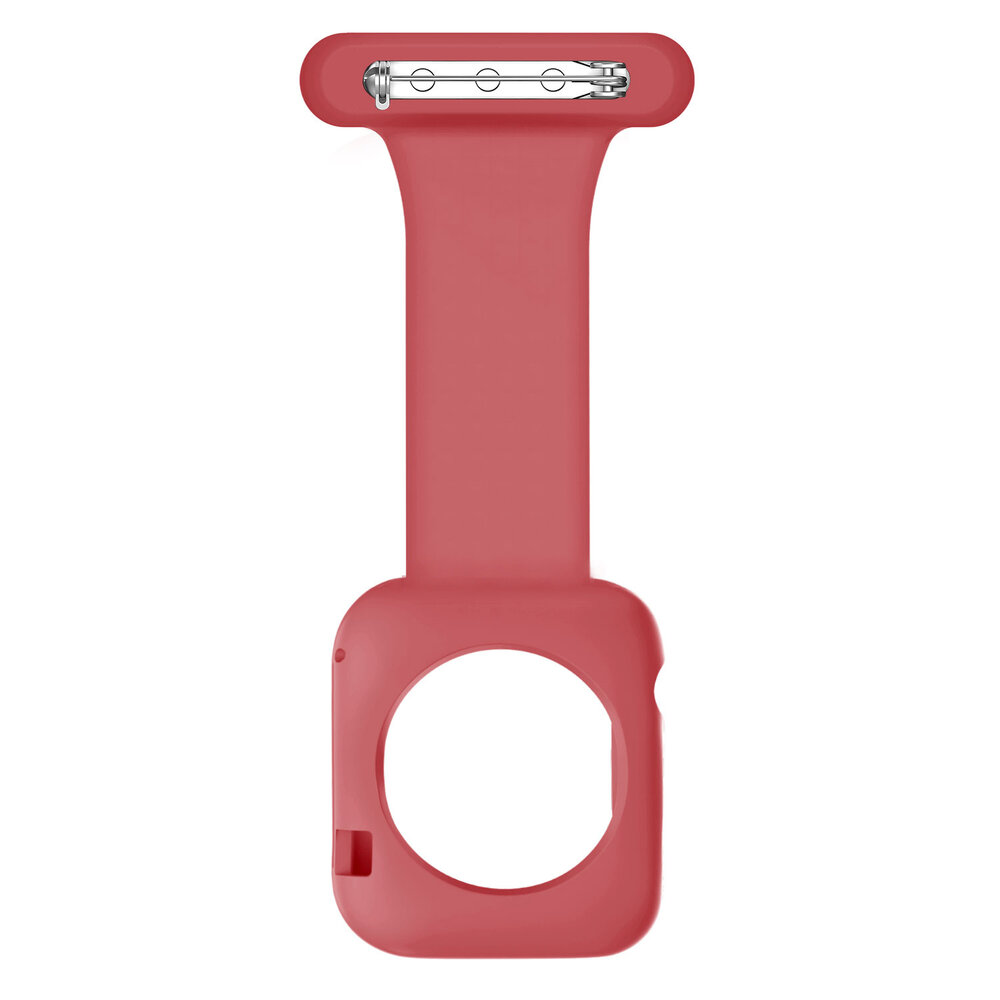 Strap-it® Strap-it Apple Watch verpleegkundige band met case (rood)