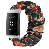 Strap-it® Fitbit Charge 3 scrunchie bandje (bloemen)