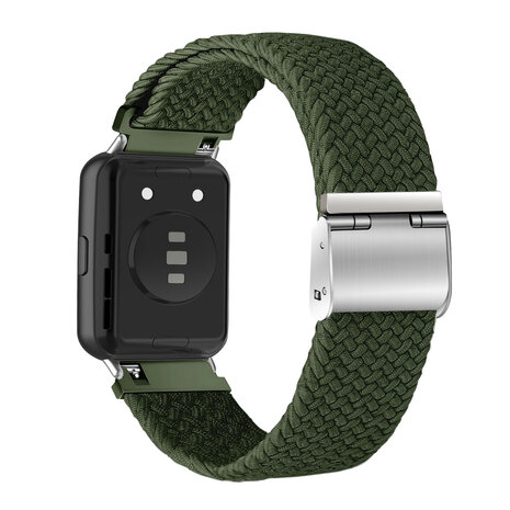 Strap-it® Strap-it Huawei Watch Fit 2 gevlochten bandje (groen) Strap-it® Strap-it Huawei Watch Fit 2 gevlochten bandje (groen)