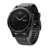 Strap-it® Garmin Fenix 5 / 6 siliconen bandje (zwart)